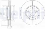 DELPHI Disc Frana Bg4278C Chevrolet Cruze/Orlando Opel Astra J/Astra J Gtc (BG4278C)