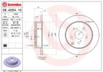 BREMBO Disc Frana 08. A354.10 Toyota Corolla Verso