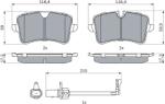 Bosch Set Placute Frana, Frana Disc 0986494916 Audi A6 C7/A7