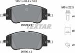 TEXTAR Set Placute Frana, Frana Disc 2662001 Alfa Romeo Junior Citroën C3 Iv/C4 Iii/C4 X (2662001)