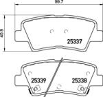 BREMBO Set Placute Frana, Frana Disc P30106 Hyundai Kona/I30/I30 Kombi Kia Ceed/Proceed (P30106)