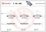 BREMBO Set Placute Frana, Frana Disc P85082 Vw California T5/Multivan T5/Multivan T6 (P85082)