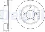 DELPHI Disc Frana Bg4559C Hyundai Creta/Elantra V/Elantra Vi/Grandeur/Kona/Sonata V/I30