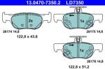 ATE Set Placute Frana, Frana Disc 13.0470-7350.2 Mazda 3/Cx-30/Mx-30