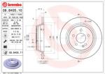 BREMBO Disc Frana 08.8405. 11 Mercedes-Benz Viano/Vito/Vito / Mixto (08.8405.11)
