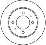 TRW Disc Frana Df4122 Hyundai Coupe I/Elantra Iii/Lantra I/Lantra Ii (DF4122)