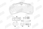 JURID Set Placute Frana, Frana Disc 2924605390 Mercedes-Benz Actros/Actros Mp4 / Mp5 (2924605390)