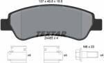 TEXTAR Set Placute Frana, Frana Disc 2446501 Citroën Jumper Ii Fiat Ducato Opel Movano C