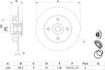 Bosch Disc Frana 0986479279 Citroën C4/C4 I Peugeot 307