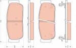 TRW Set Placute Frana, Frana Disc Gdb3413 Ssangyong Rodius I/Rodius Ii/Stavic