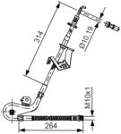 Bosch Furtun Frana 1987481428 Citroën C5 Iii/C6 Peugeot 407