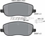 TEXTAR Set Placute Frana, Frana Disc 2026101 Citroën C8/Jumpy I Fiat Scudo/Ulysse