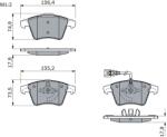 Bosch Set Placute Frana, Frana Disc 0986494107 Vw California T5/California T6