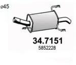 ASSO Toba Esapament Finala 34.7151 Opel Astra G/Astra G Classic Caravan (34.7151)
