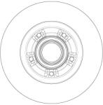 TRW Disc Frana Df6203Bs Renault Fluence/Scénic Iii (DF6203BS)