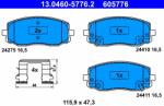 ATE Set Placute Frana, Frana Disc 13.0460-5776.2 Hyundai I10 I/I20 I Kia Picanto I