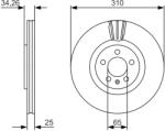 Bosch Disc Frana 0986479642 Audi A1 Seat Ibiza Iv Vw Polo/Polo V