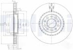 DELPHI Disc Frana Bg3993 Alfa Romeo 159/Brera/Giulietta/Spider Jeep Cherokee (BG3993)