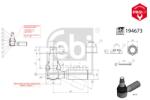 Febi Bilstein Cap De Bara Punte Fata 194673 Renault Trucks C/K