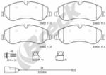 BRECK Set Placute Frana, Frana Disc 256020070300 Ford Tourneo Custom V362/Transit (256020070300)