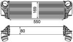 MAHLE Intercooler, Compresor Ci185000P Alpina D5 Bmw 5/5 Gran Turismo/6/6 Gran/7 (CI185000P)