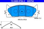 ATE Set Placute Frana, Frana Disc 13.0460-5764.2 Lexus Es Toyota Aurion/Avalon/Camry