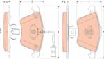 TRW Set Placute Frana, Frana Disc Gdb1832 Volvo S40 Ii/V50 (GDB1832)