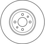 TRW Disc Frana Df2566 Abarth 500 / 595 / 695/500C / 595C / 695C Alfa Romeo 155