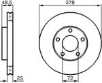 Bosch Disc Frana 0986479C68 Mazda 3/5 (0986479C68)