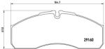 BREMBO Set Placute Frana, Frana Disc Pa6022 Iveco Daily Iii Nissan Atleon/Cabstar E (PA6022)