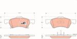 TRW Set Placute Frana, Frana Disc Gdb4129 Chrysler Ram Van/Voyager / Voyager Iv (GDB4129)