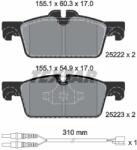 TEXTAR Set Placute Frana, Frana Disc 2522201 Peugeot 508/508 I/508 Sw I