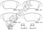 BRECK Set Placute Frana, Frana Disc 239820070210 Opel Corsa D Vauxhall Corsa Mk Iii (239820070210)