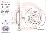 BREMBO Disc Frana 09. F220.11 Maserati Ghibli Iii/Levante/Quattroporte Vi (09.F220.11)