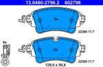 ATE Set Placute Frana, Frana Disc 13.0460-2796.2 Audi A4 B9/A5/A6 C8/A7/A8 D5/Q5/Q7
