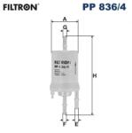FILTRON Filtru Combustibil Pp836/4 Audi A3/Tt Seat Altea/Cordoba/Ibiza Iii/Ibiza Iv/Leon (PP836/4)