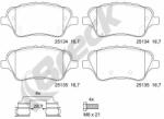 BRECK Set Placute Frana, Frana Disc 251340070100 Ford B-Max/Fiesta/Fiesta Vi