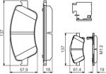Bosch Set Placute Frana, Frana Disc 0986494638 Toyota Auris/Corolla (0986494638)