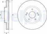 DELPHI Disc Frana Bg4809C Kg Mobility Korando/Torres Ssangyong Actyon Ii/Korando/Torres