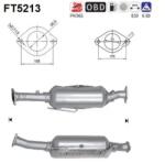 AS Filtru Funingine/Particule, Sist. De Esapament Ft5213 Ford Kuga Ii