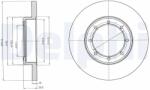 DELPHI Disc Frana Bg4344 Nissan Interstar/Nv400 Opel Movano B Renault Master Iii