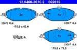 ATE Set Placute Frana, Frana Disc 13.0460-2610.2 Mercedes-Benz C-Class/Cls/E-Class