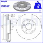 DELPHI Disc Frana Bg9891 Vw California T5/California T6/Multivan T5/Multivan T6/Touareg