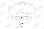 JURID Set Placute Frana, Frana Disc 2917409560 Ford F-Max Mercedes-Benz Econic 2