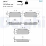 DELPHI Set Placute Frana, Frana Disc Lp2167 Chevrolet Aveo/Cruze/Orlando/Trax/Volt