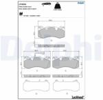 DELPHI Set Placute Frana, Frana Disc Lp3836 Maserati Levante/Quattroporte Vi