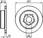 Bosch Disc Frana 0986479023 Lexus Gs/Ls Nissan Elgrand/Murano I/Murano Ii Toyota Supra