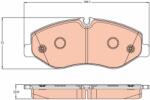 TRW Set Placute Frana, Frana Disc Gdb2103 Mercedes-Benz Marco Polo/V-Class/Vito (GDB2103)