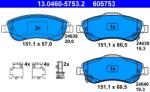 ATE Set Placute Frana, Frana Disc 13.0460-5753.2 Honda Cr-V Ii/Cr-V Iii/Cr-V Iv