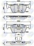 COMLINE Set Placute Frana, Frana Disc Cbp02131 Bmw 1/2/3/3 Gran Turismo/3 Touring/4